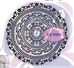 Sellos BR Marcos Circular ¨ Romantic " x 15 cm. Cod:EXR004 , Azul Laser