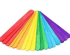 Palitos Saca lengua de colores x 50u - comprar online
