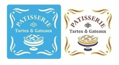 Stencil ¨ Patisserie ¨ 15x15 cm . Cod: 910 , Eq Craft - comprar online