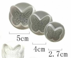 Set Cortantes Plasticos Expulsador ¨ Mariposas¨ x 3 u , CL - comprar online