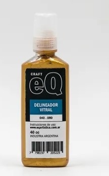 Delineador vitral Oro x 40 cc, Eq Craft