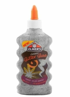 Adhesivo Classic Glitter Glue, x 177 ml. Plateado. Elmer´s