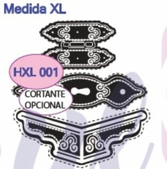 Set sellos x 3 con cortante, Cod: HXL 001. Azul Laser