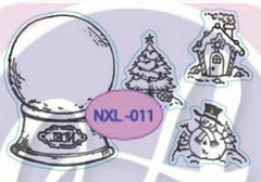Set Sellos troquelados ALTO Relieve ¨ Navidad ¨ Cód; NXL011 , A . Laser