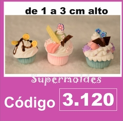 Molde de Silicona ¨Mini cupcakes combinables¨ Cod: 3.120