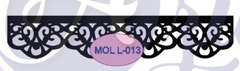 Molde Puntilla , 21x 5. Cód: MOL L -013 . Azul Laser