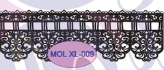 Molde puntilla flexible de 24x8 cm aprox. Cod:MOLXL-009