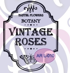 Sello ALTO Relieve ¨Vintage Roses¨ Cód: AR L 010 , A. Laser
