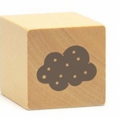 Sello madera CH ¨Nube Humberto¨ 2.3x2.3 cm