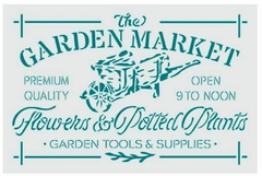 Stencil ¨ Garden Market ¨ 20x30 , Cód: STA 100 , HYN - comprar online