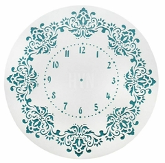 Stencil Cuadrante Reloj Pared 30x30 , Cód: STRB 005 , HYN - comprar online