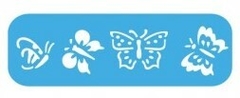 Stencil 291 ¨Bellas Mariposas ¨ 4.5x17cm. EQ