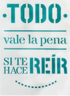 Stencil 20x30 ¨ Frase ¨Cód: STF 026 . HYN