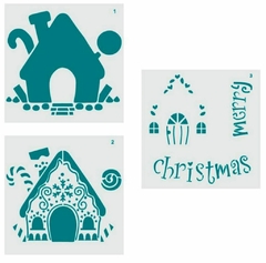Set Stencils x 3 ¨ Navidad ¨ 20x20 c/u, Cód: STNA 018 , HYN - comprar online