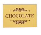 Placa Vintage ¨Chocolate¨ Cód: SV 044 , HYN