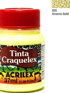 Tinta Craquelex, Craquelador con tono ¨Amarillo Bebé ¨ x 37 ml, Acrilex