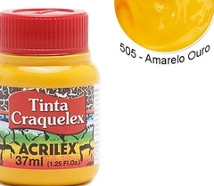 Tinta Craquelex, Craquelador con tono ¨Amarillo Oro¨x 37 ml, Acrilex