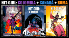 Kit Hit-Girl - Vol. 1 Colômbia + Vol. 2 Canadá + Vol. 3 Roma. [HQ: Panini] [Capa Dura] [Português]