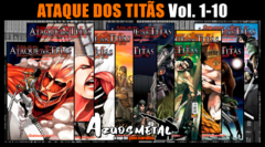 Kit Ataque Dos Titãs - Shingeki no Kyojin - Vol. 1-10 [Mangá: Panini] - comprar online