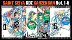 Kit Cavaleiros do Zodíaco: Saint Seiya Kanzenban - Vol. 1-5 [Mangá: JBC]