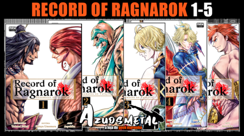 Record Of Ragnarok Vols. 1 + 2 + 3 + 4 KIT Mangá NewPOP Lacrados