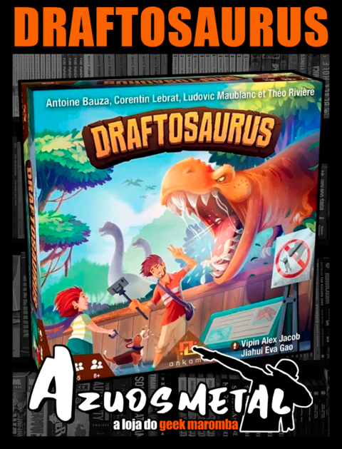 Draftosaurus, um jogo para criar parques com dinossauros