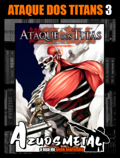 Ataque Dos Titãs - Shingeki no Kyojin - Vol. 3 [Mangá: Panini] - comprar online