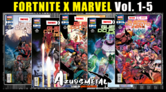 Kit Fortnite X Marvel: Guerra do Ponto Zero - Vol. 1-5 [HQ: Panini]