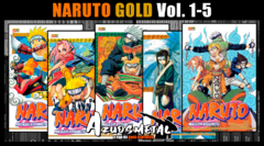 Kit Naruto Gold - Vol. 1-5 [Mangá: Panini]