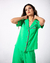 PIJAMA / SLEEPWEAR LONGO VERDE COM TAPA OLHO - GRACE COSTA 