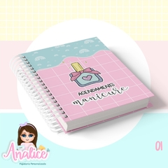 Caderno de Agendamento MANICURE - SEM DATA - 19X27