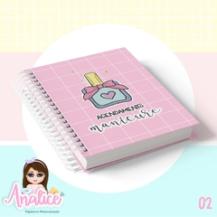 Caderno de Agendamento MANICURE - SEM DATA - 15X21 na internet