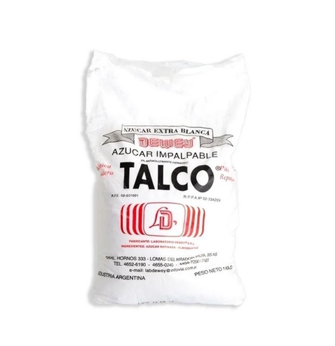 AZUCAR IMPALPABLE TALCO 10 X 1 KG DEWEY