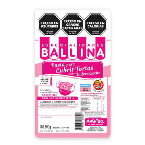 PASTA CUBRETORTA ROSA x 500g FORM-H DDL BALLINA