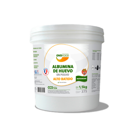 ALBUMINA ALTO BATIDO EN POLVO X 1.5 KG