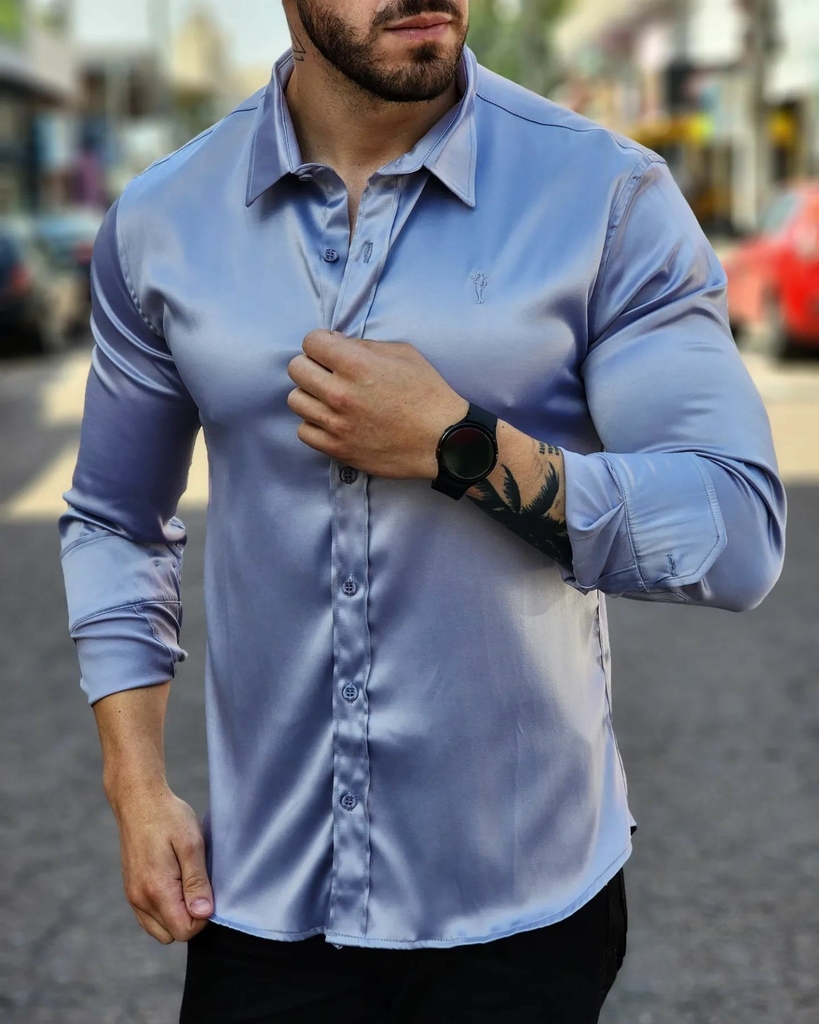 Camisa social cheap zip off