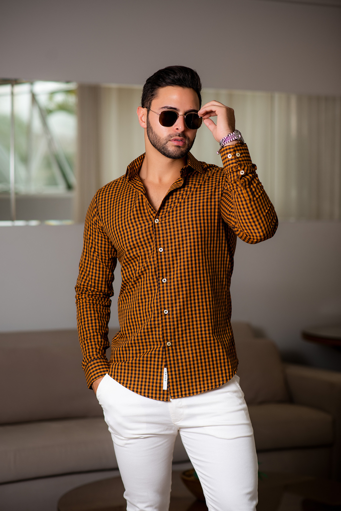 Camisa xadrez: uma peça para o ano todo - Camisaria Italiana