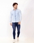 Camisa Zikani ML Gola Italiana Jeans Sky Bleach - modelagem Slim na internet