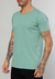 T-Shirt RedFeather Básica Gola Canoa Verde Neblina - comprar online