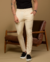 Calça OXN Alfaiataria Italiana Veneza Slim Fit Creme