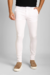 Calça Sarja Alfaiataria Zip Off Super Skinny Branco