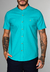 Camisa RedFeather Gola Padre Linho Turquesa