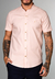 Camisa RedFeather Gola Padre Linho Nude