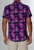 Camisa Casual Violet Hibiscos na internet