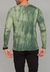 Camiseta Redfeather Manga Longa a Fio Tie Dye Verde - comprar online