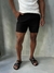 Shorts Zip Off Alfaiataria Linho Preto - comprar online
