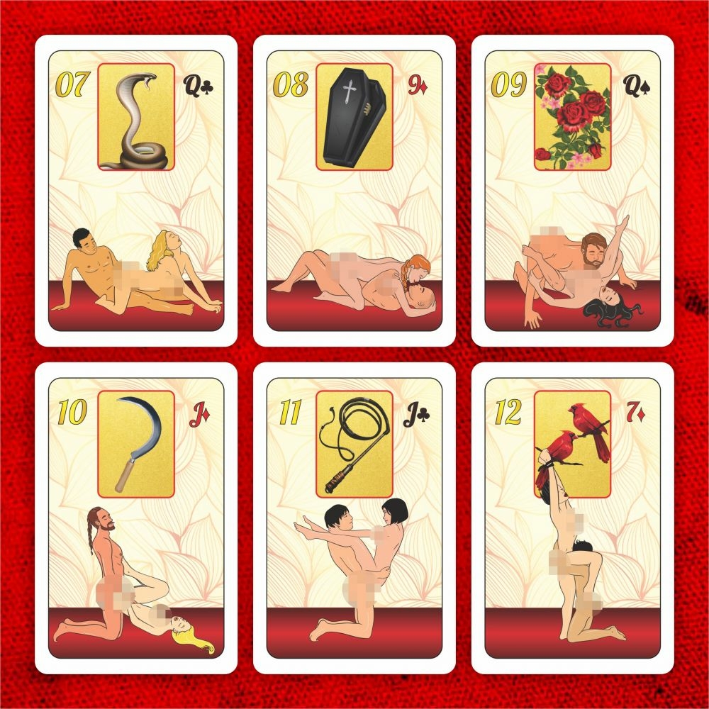 Baralho Lenor-Sex Cartas Kama Sutra Lenormand Oráculo