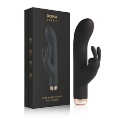 Vibrador e Estimulador Multivelocidade Recarregável Dona Rabbit