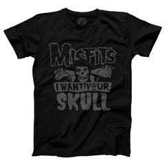 Camiseta Misfits - Skulls na internet
