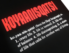 camisa koyaanisqatsi